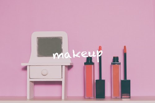 フリー写真画像『写真スタンプ：『makeup』』[ID:5015]