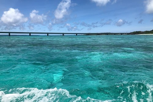 フリー写真画像『サンゴ礁群がどこまでも続く！透明度が高すぎる八重干瀬ブルー』[ID:6035]