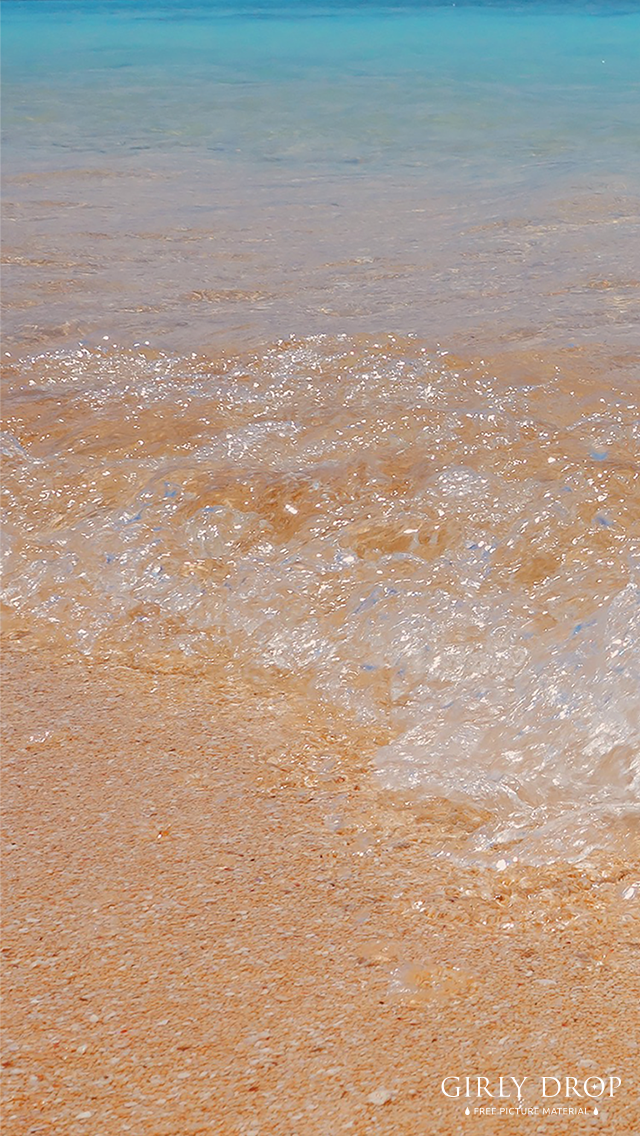 フリー写真画像『【オシャレなiPhone壁紙】日本最南端の島♡波照間島ブルーが美しいニシ浜のビーチ』[ID:6665]