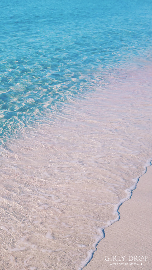 オシャレなiphone壁紙 地中海の楽園 イビザから30分 ピンクの珊瑚礁が入り交じった フォルメンテーラ島 のビーチのiphone スマホ 壁紙 おしゃれなフリー写真素材 Girly Drop