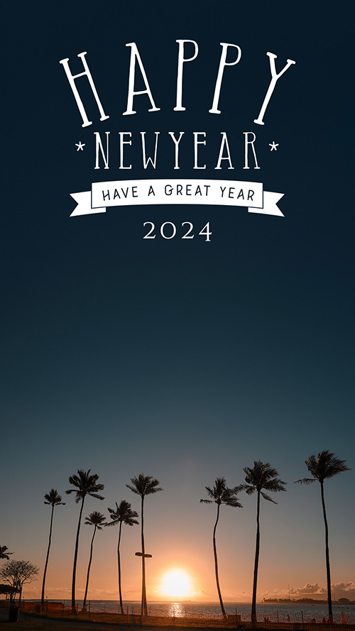 フリー写真画像『【年賀状画像】2024年数入り正月あけおめ画像スタンプ『HAPPY NEW YEAR』その268』[ID:15365]