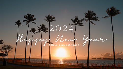 フリー写真画像『【年賀状画像】2024年数入り正月あけおめ画像スタンプ『HAPPY NEW YEAR』その271』[ID:15373]